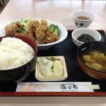 道づれ - 【料理】とり唐揚げ定食(ご飯大盛り)¥800