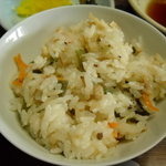 繁乃家 - お昼の定食　山菜ごはん