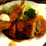 キッチンスズキ - ヒレカツ、海老フライ、カニコロッケ