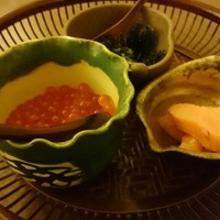 日本料理 晴山 - ご飯のおとも（いくら、たらこ、海苔）
