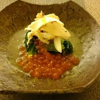 日本料理 晴山 - 信州松茸、新いくら、小松菜