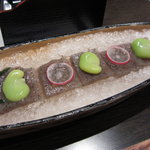 日本料理てら岡 - 刺身コンニャク