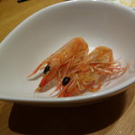 海老炉端 orb - 付き出しエビの頭