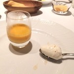 プリンチピオ - バターナッツのスープ/3種のチーズ