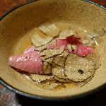 焼肉うしごろ - サーロインをしゃぶしゃぶにし、トリュフたっぷり