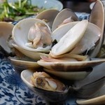 大衆料理　川治 - 蛤酒蒸し