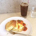 カフェ マテリア - タマゴトーストサンド/コーヒー