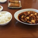 粋圓 - 陳麻婆豆腐（檄辛）８５０円とライス２５０円（税別）