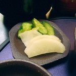 とんかつ なかお - 香の物。