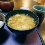 とんかつ なかお - 味噌汁。