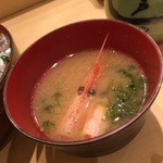 神田江戸ッ子寿司 - 生海苔の味噌汁