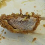 かつざんまい - 断面はこんな感じ、意外と厚みがあるよ