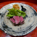 草喰 なかひがし - 野生牛のステーキ