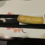 旬菜 おぐら家 - 白子と生ゆばの春巻き