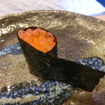 鮨処切通 - 2015年10月：特上握り(\2600)…いくら