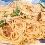 小鉢や - キノコの豆乳クリームパスタのアップ