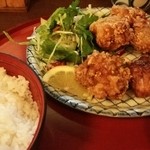 鳥やき川中島 - 唐揚げ定食 ランチ