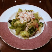 ざくろ TBS店 - ランチ：お好み和定食：たらばガニと23品目野菜サラダ