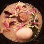 饗 くろ喜 - 15.10.19【季節の限定そば】秋茸そば(1200円)・味玉(100円)