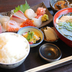 “Sashimi set meal” that even people in Ashiya will be impressed by