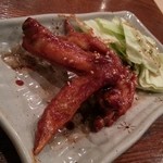 大阪鍋 鉄板焼き 暁 - 手羽先の唐揚げ