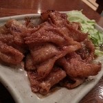 大阪鍋 鉄板焼き 暁 - もも皮焼き