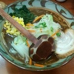 味噌一 - 赤味噌らーめん　麺抜き　野菜マシ