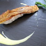 レストランRyu - 鯛のソテー・トウモロコシのソース
