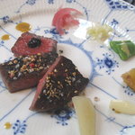 レストランRyu - ミスジとイチボのステーキ