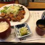 がんこ和食 - 鶏唐揚げ 黒甘酢あん定食 680円