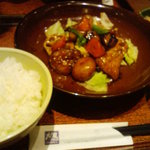 大戸屋 - ひうち鯛の黒酢定食（20100627）