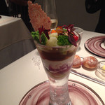 ビストロアム - 絶品、野菜のパフェ♪