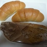石窯パン ふじみ - 塩パン、     メープルフレンチ     