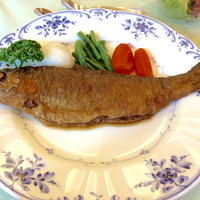 中禅寺金谷ホテル - 秋のスペシャルランチ（日光紅鱒のソテー金谷風）