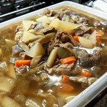 食楽 - 温まりますね～牛すじ煮込み。