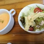 豆の王国 - ゆばサラダとにんじんのスープ