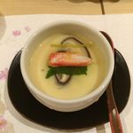 鮮魚・お食事処 山正 - 3,500円コースの茶碗蒸し（2015年10月）