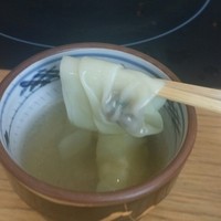銀座しゃぶ通 マロニエゲート店 - 〆にワンタンスープ