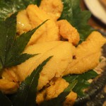 和彩　そあら - 造り盛り合わせ・・・雲丹