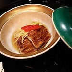 北新地 湯木 - でんすけあなごの炊合せ