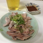 赤城 - 酎ハイとガツ刺しと小袋MIX酢味噌201508