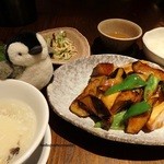 豚肉と野菜の炒めランチ