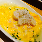 オムライス専門店 イーグル - 帆立としらすの和風スープのオムライス(卵はオープンタイプ)