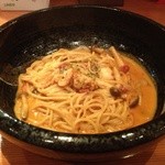 Yumeji - 【料理】海老と味噌のクリームパスタ¥980