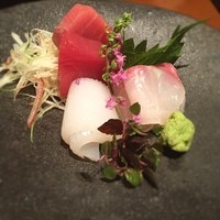 日本橋逢坂 - お造りは鮪、尾長鯛、あおりいか