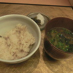 和食　ひまわり - ジャコご飯とお味噌汁