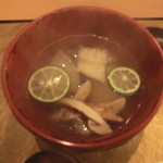 和食　ひまわり - 鱧と松茸のスープ