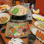 村さ来 - 料理写真:飲み放題付き4000円コース