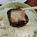 晴々飯店 - この肉の旨味と甘い黒酢ねっとりソースが白飯を進ませる！