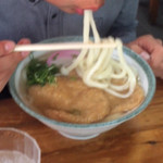 天乃うどん店 - あまーーーーーい！キツネうどんでした。長男はそれでも満足。にしても今回のは甘すぎたぞ？